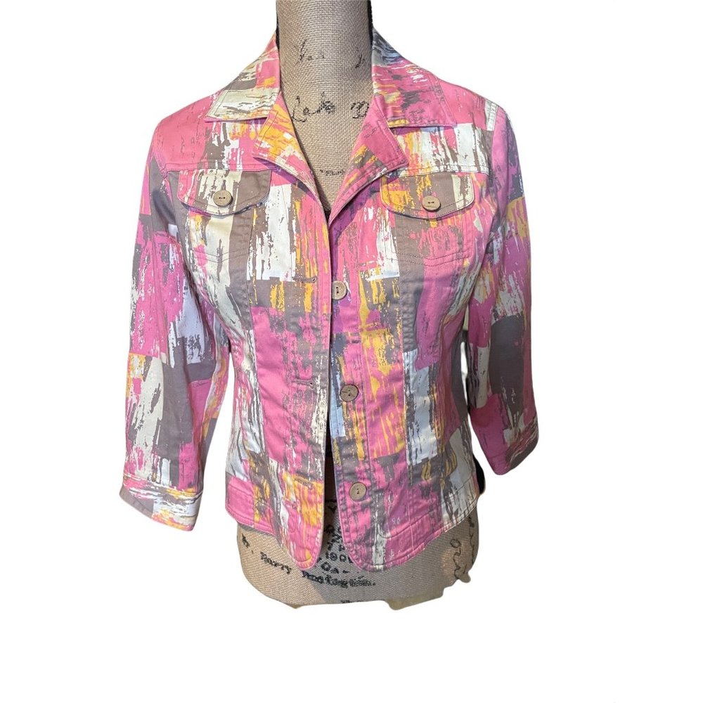 Adorable Ruby Red Jean Jacket - image 3